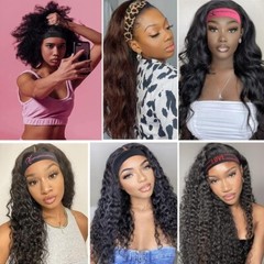 Wig Band Elastic Adjustable Lace Frontal Melt Edge Grip Non Slip 2 Pcs Set New