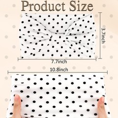 Vovii 6Pcs Polka Dot Knotted Headbands For Women Hair Non Slip, Cute Trendy W…