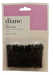 Diane 1 3/4” 44 mm U-shaped Hair Pins Black Hair Bob Pins 100 count D465