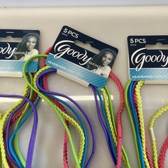 (15ct) Goody Ouchless Headbands No Metal Elastic Headband Pink Purple Blue Green