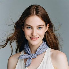 Large Cotton Bandana Headband, Head Wrap, Protective Coverage, Hair Neck Scarf f