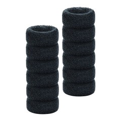 12 Pack Terry Cloth Cotton Elastic Stretchy Thick Hair Ties No Crease Band