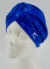 Nike Women’s Head Wrap All Over Print Hyper Royal Blue/Baltic Blue/White
