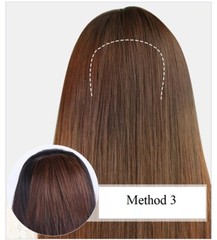 100% Human Hair Hairpiece, Pads, increase Hair volume High cranial effect 6″~12″