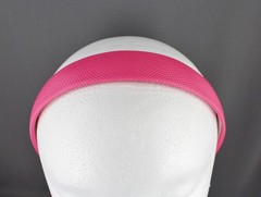 Pink textured faux leather headband 1 1/8″ wide hair band accessory