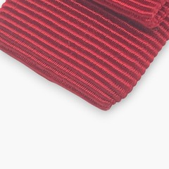 Salvatore Ferragamo Vintage Vara Bow Hair Barrette Clip Red Gold-tone