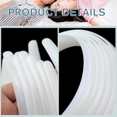 24 PCS White Plastic Headbands, 1 Inch Wide No Teeth Hair Bands for Girls & Wome