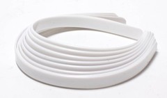 12 Plastic Headbands Without Teeth Black Or White – US Seller