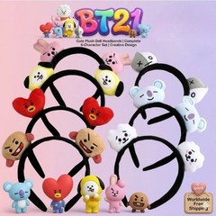 BT21 CARTOON DOLL HEADBAND – K-POP ANIME COSPLAY DECOR ACCESSORY/ BTS INSPIRED