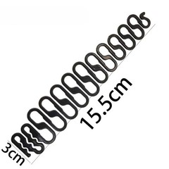 5Pcs Black Plastic Hair Braiding Tools Wavy Hair Styling Clips for Braid Making