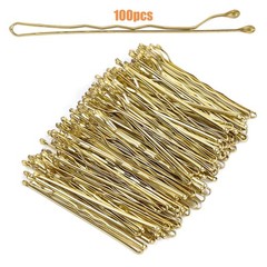 100Pcs Bobby Pins Blonde Hair Pins Kit for Women Girls Kids Premium Wavy Blonde