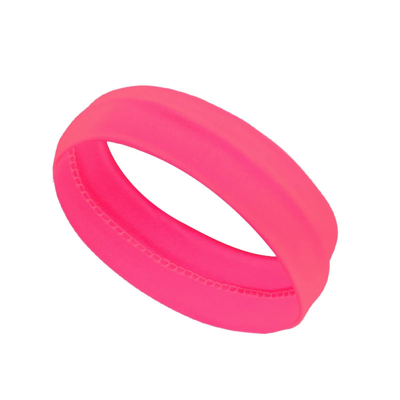 Summer Solid Color Sports Headband Women Yoga Running Fitness Turban Sweatband H