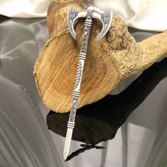 Viking Axe Hair Stick Norse Warrior Cosplay Fantasy LARP Accessory Unisex