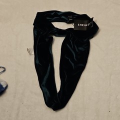 SHEIN Velvet Dark Green Women’s Headband Hair Accessory Made in China