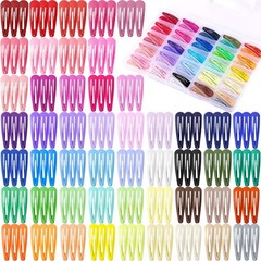 150pcs Hair Clips, 50 Colors Hair Barrettes for Girls, 2 Inch Colorful Snap H…