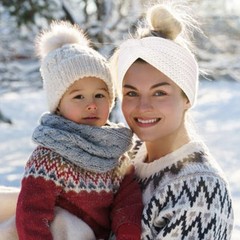 5 Pieces Knit Headbands Winter Headbands Ear Warmers Thick headbands for Wome…