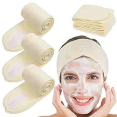 3pcs Women New Adjustable SPA Facial Headbands Hair Bands for Face Washing Bath