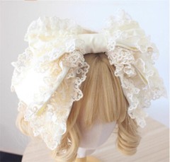 Bowknot Hairpin Sweet Lolita Girl Daily Hair Band Lace Hair Accessories