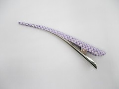 Purple Silk Kimono Long Hair Clip 130mm (5 1/8 inch)