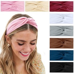 Tobeffect Turban Headbands for Women Boho 8 Count (Pack of 1), 8
