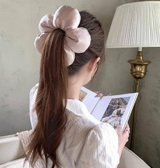 Pink Floral Scrunchie Super Cute Hair Accessory