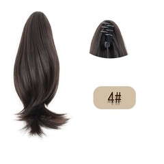 25cm Straight Hair Extension for High Ponytail Natural Look Silk Material