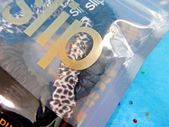Slip Pure Silk Skinny Scrunchies (2 pack) Black & Leopard Print *sealed*