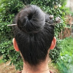 New Chinese Style Vintage Magnolia Hairpin Ethnic Hanfu Qipao Accessory