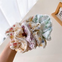 Lace Floral Hair Accessories Set A Scrunchies Ties Headbands Ponytail Women
