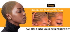 Invisible and Sheer Breathable Stretchy Stocking Caps for Lace Front Bald Cap