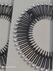 Lot of 4 Rhinestone Stretch Comb Headband Circular Hair Band Black Brown