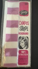 Vintage Set Of 2 Soft Stretch Nylon Headbands NOS Goody Better Wear
