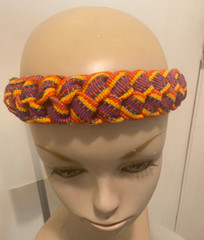 Braided strap headband Guatemalan cotton Colorful Tribal Elastic Women Child AD