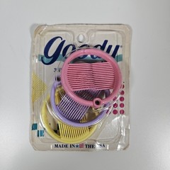 Vintage Goody Set Of 3 Ponytail Rings Clips