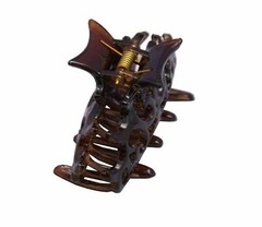 Parcelona French Beau Small Set of 2 Tortoise Shell Jaw Hair Claw Clips