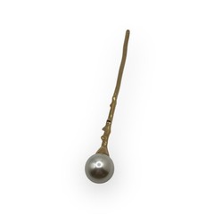 Gold Pear Hair Stick NWOT