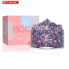 50ML Red White Blue Body Glitter Gel – Perfect for Independence Day Sparkle