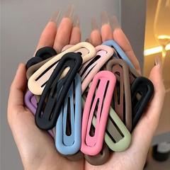 Matte Snap Hair Clips 6 PCS Candy Colour Non-Slip Metal Clips for Girls