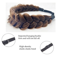 TOECWEGR Synthetic Hair Braided Headband 1 Count (Pack of 1), A0212FBA