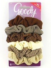 GOODY OUCHLESS NUDE KNIT PONYTAILER SCRUNCHIES – 6 PCS. (11580)