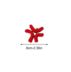 1pc Red Angry Duckbill Hair Clip Crochet Yarn Side Clip Barrette – NEW
