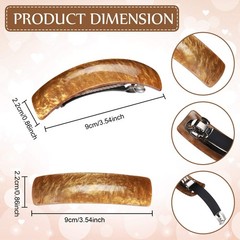 WILLBOND 6 Pcs Hair Barrettes for Women Large Barrettes Hair French Clips Pin…