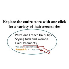 Parcelona French Fat Oval Crystal Brown 1 Count (Pack of 1),