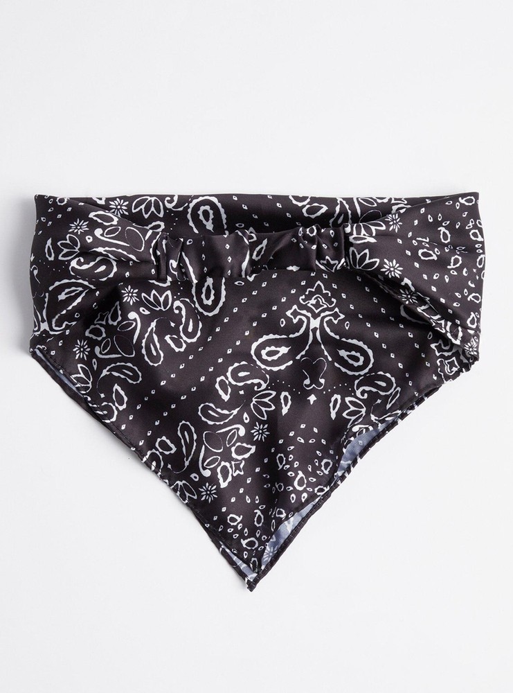 Torrid Bandana Cotton Black One Size #H23271