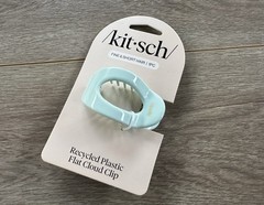 Kitsch Recycled Plastic Light Blue Flat Cloud Hair Clip New