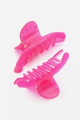 ScarvesMe Exclusive Women Solid Color Crescent Acrylic Strong Hold Hair Jaw Clip