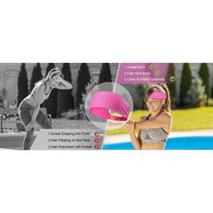 5-Piece Women’S Anti-Slip Sports Sweat-Absorbing Headbands Elastic Yoga Fitness