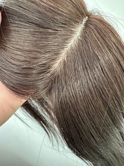 3.5″x4.3″Silk Top 100st Virgin Human Hair Topper For Women Clip in, 6″~14″