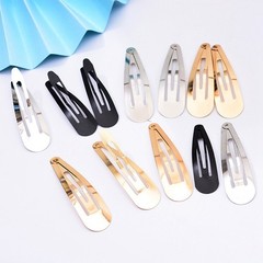 30pcs No Slip Large Metal Snap Hair Clips 3.2″ Grips Barrettes Teardrop BB Clips