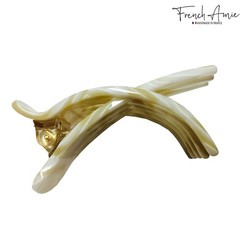 French Amie Bear Paw Small 2 ¾” Celluloid Handmade Yoga Jaw Hair Claw for Women